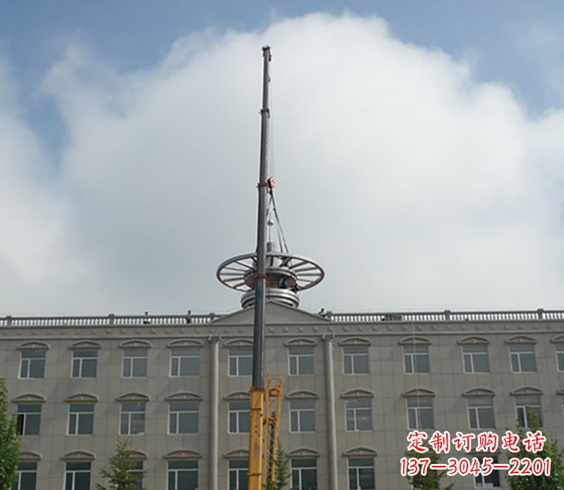河南不锈钢避雷针雕塑——安全保护灵感之源