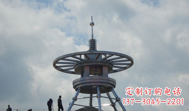 河南不锈钢避雷针雕塑——安全守护者