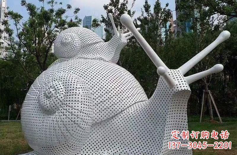 河南不锈钢蜗牛雕塑把自然美搬进家居