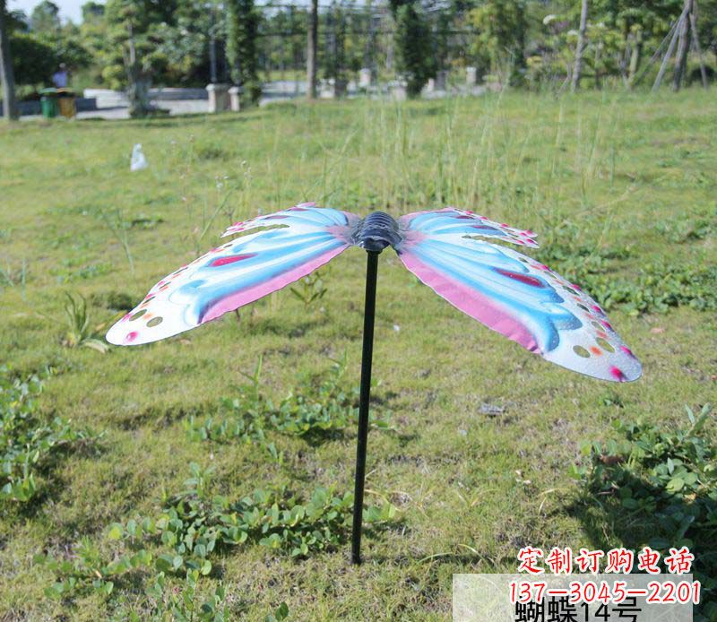河南不锈钢彩色蝴蝶雕塑1