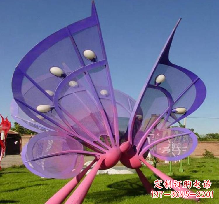 河南不锈钢彩色蝴蝶雕塑