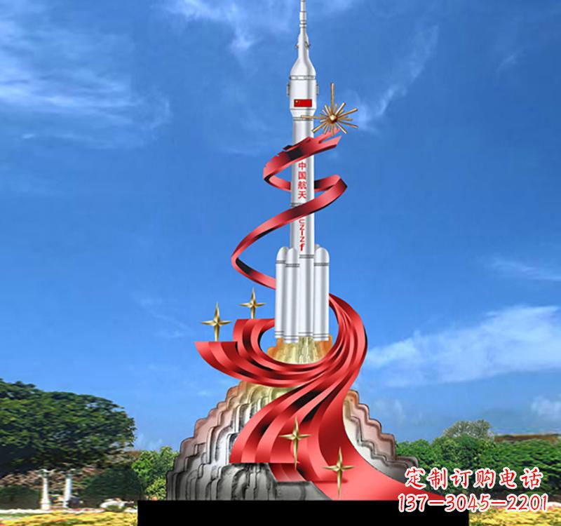河南嫦娥飞天——不锈钢嫦娥雕塑