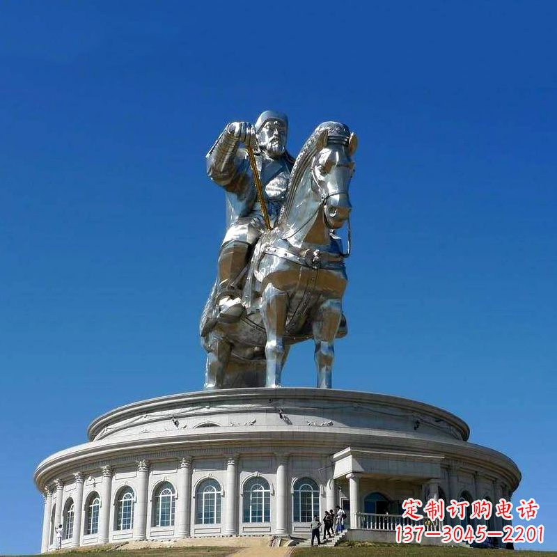 河南不锈钢成吉思汗雕塑——一座引人入胜的大型雕塑
