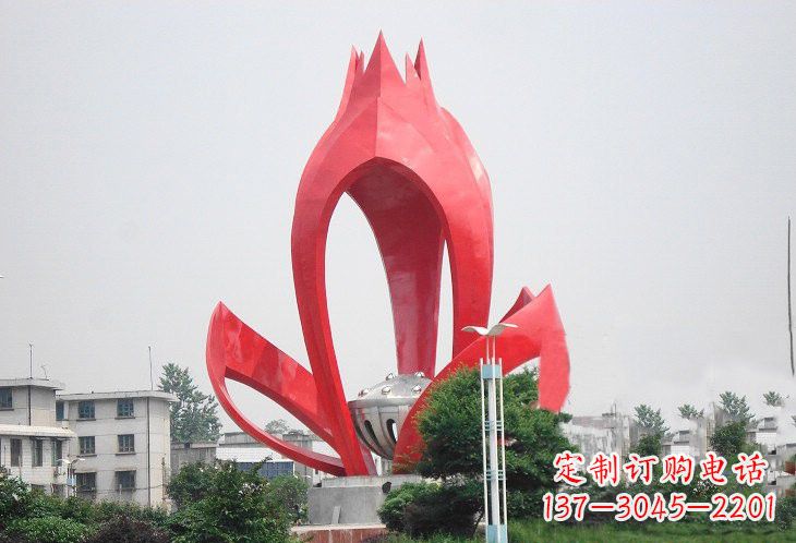 河南不锈钢莲蓬雕塑——艺术的缩影