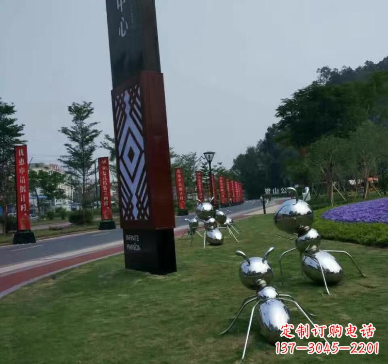 河南不锈钢城市创意蚂蚁雕塑