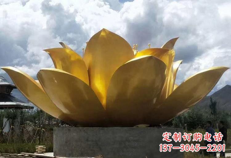 河南不锈钢莲花雕塑——精美绝伦