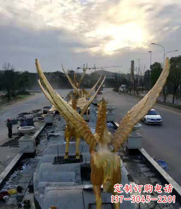 河南不锈钢城市飞龙——雕塑作品精美绝伦