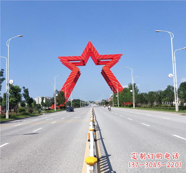 河南不锈钢城市拱门雕塑