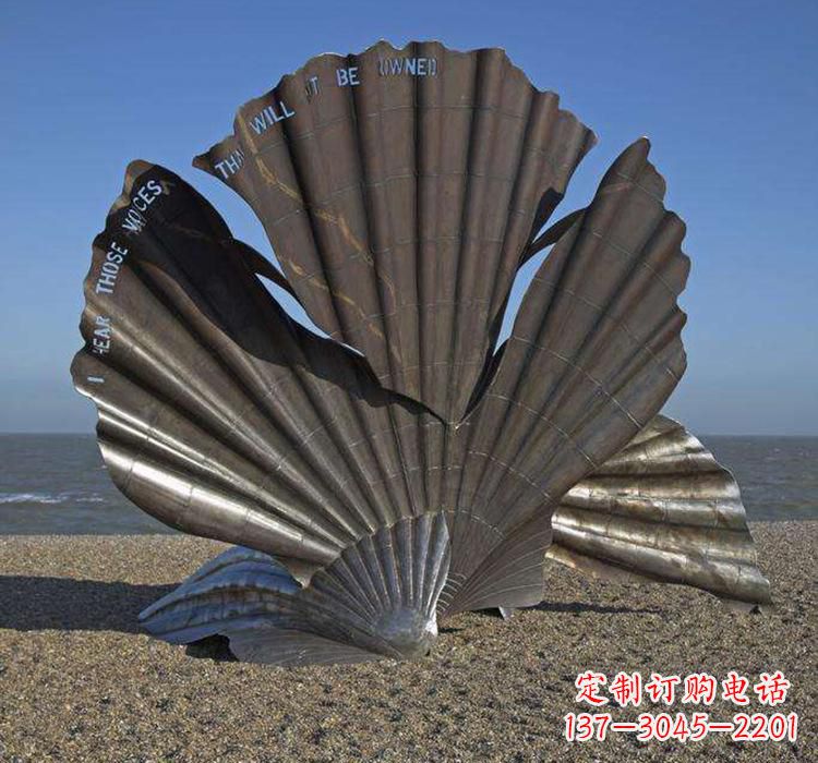 河南不锈钢城市的扇贝雕塑——一座海洋文化的象征