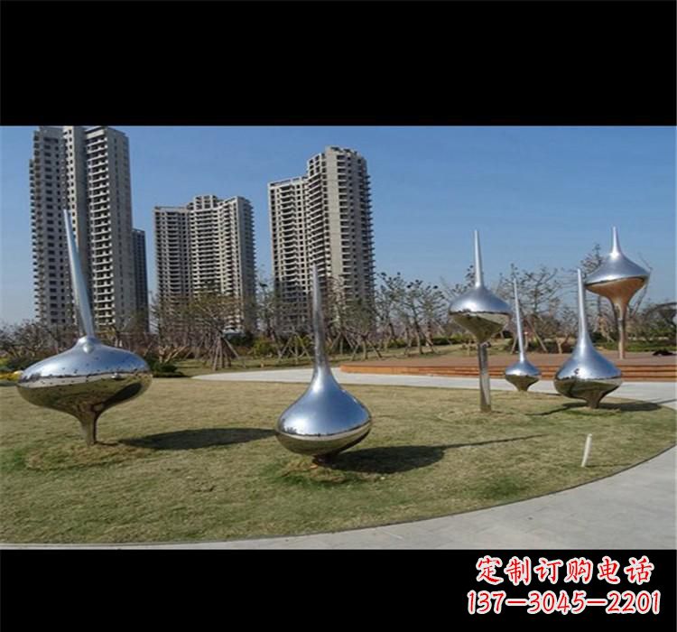 河南不锈钢城市水滴雕塑