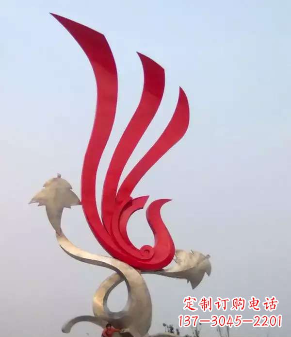 河南不锈钢城市铁艺凤凰雕塑