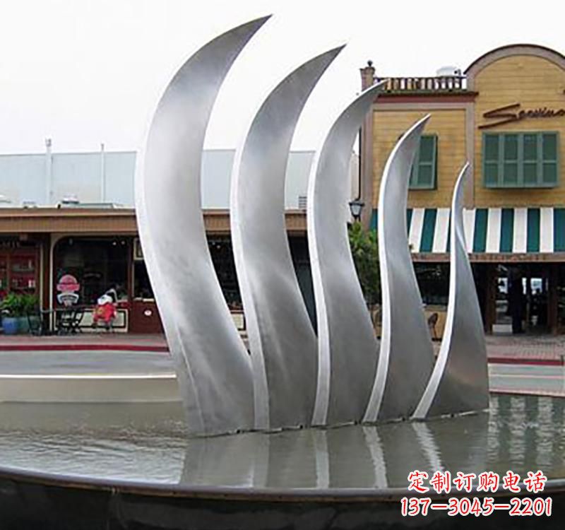 河南不锈钢城市艺术翅膀雕塑羽翼展翔