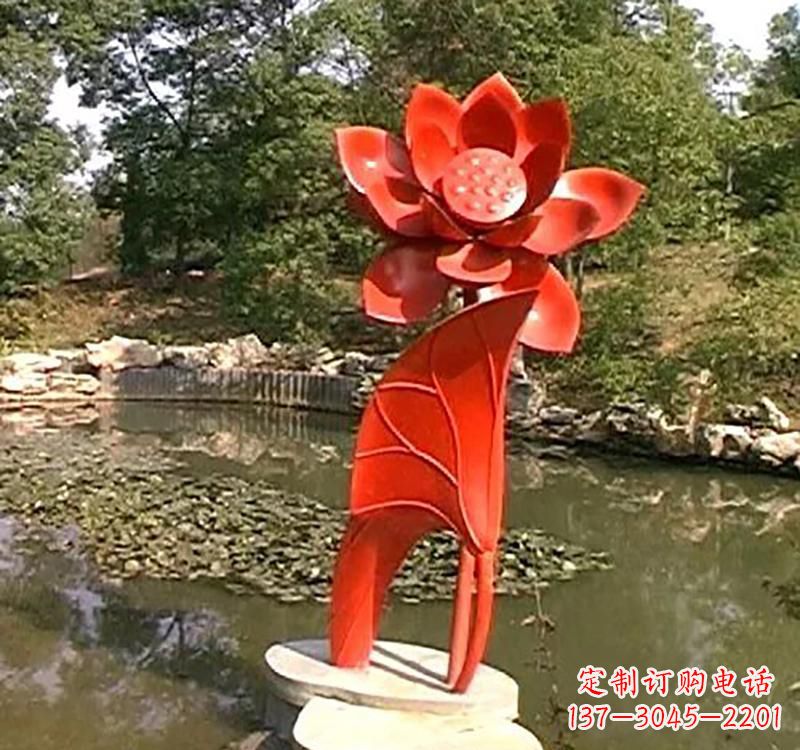 河南不锈钢城市艺术荷花雕塑