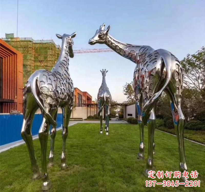 河南不锈钢城市园林动物雕塑
