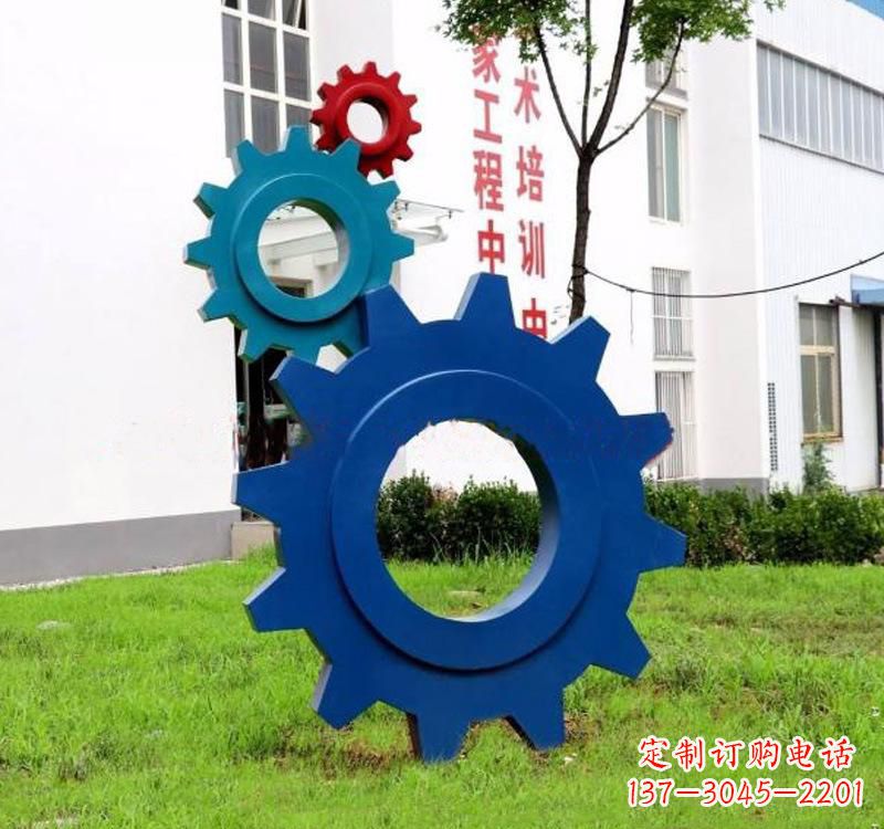河南不锈钢齿轮雕塑创新艺术的结晶