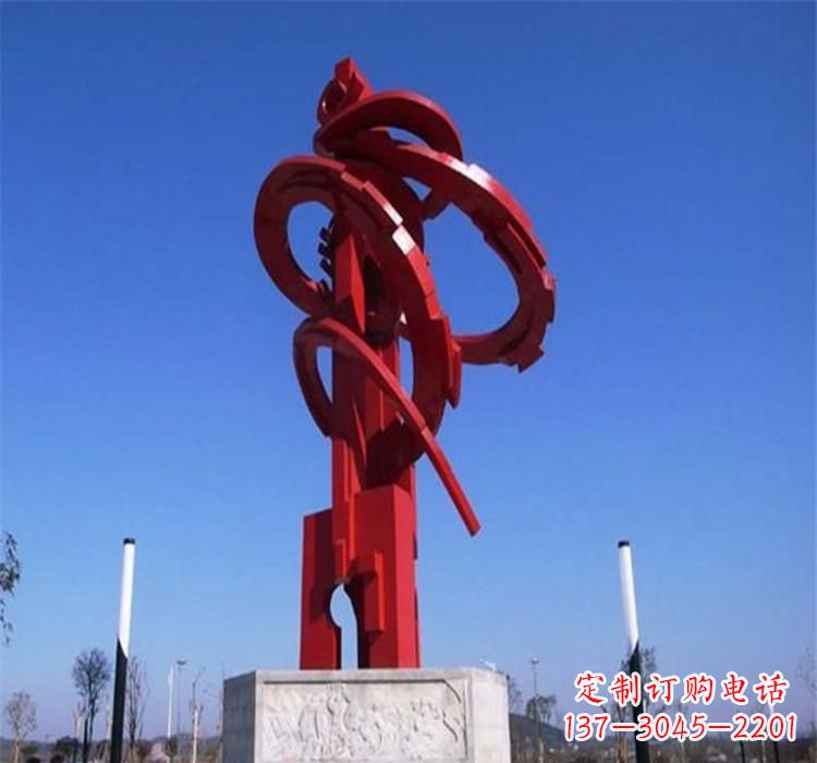 河南不锈钢齿轮雕塑把技术艺术完美结合