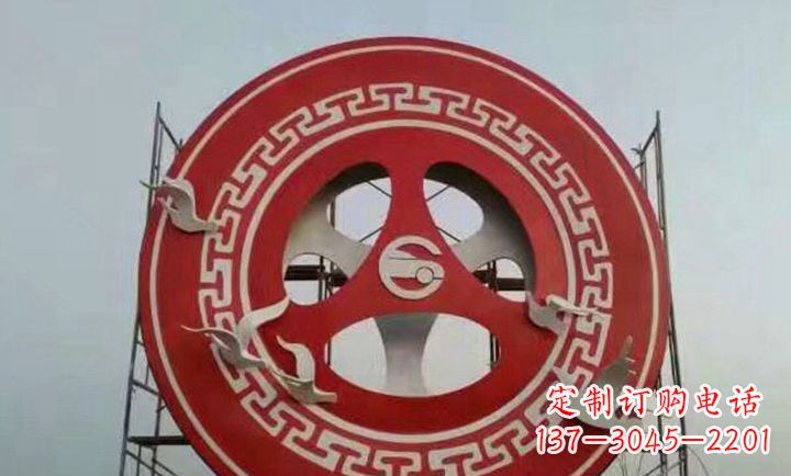 河南不锈钢齿轮广场雕塑
