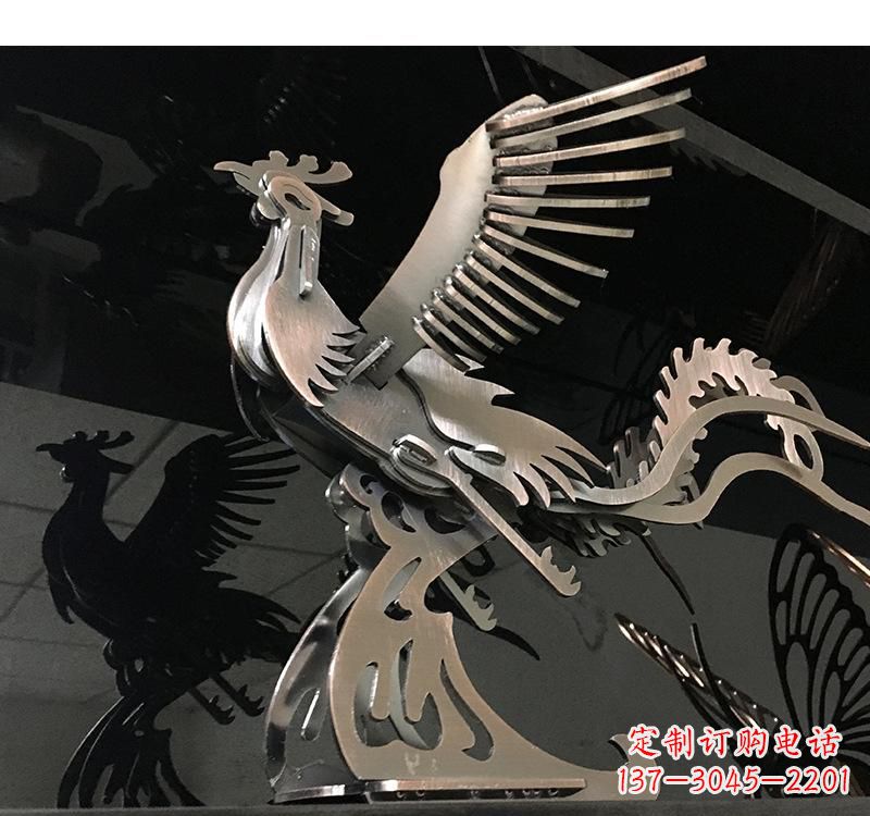 河南不锈钢齿轮凤凰雕塑