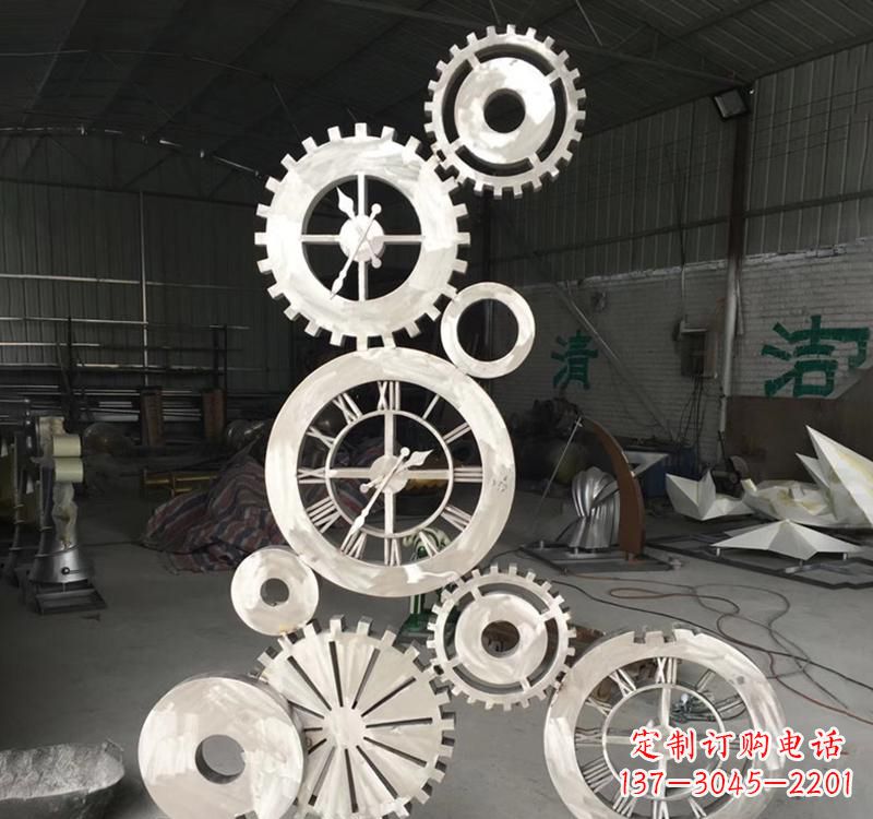 河南不锈钢齿轮景观雕塑