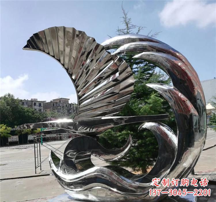 河南不锈钢翅膀艺术雕塑