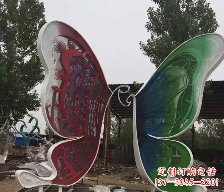 河南不锈钢蝴蝶公园动物雕塑