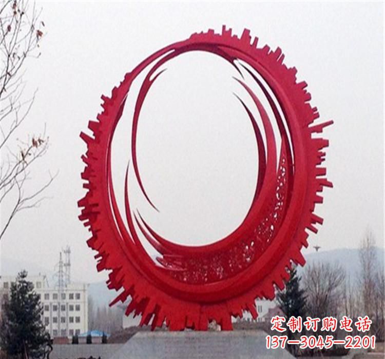 河南不锈钢抽象齿轮雕塑