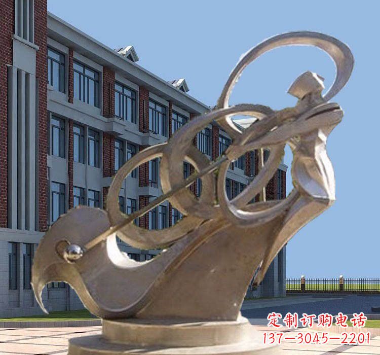 河南不锈钢制作的高尔夫球雕塑