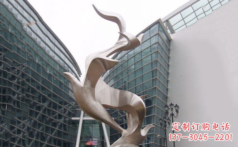 河南不锈钢大雁雕塑