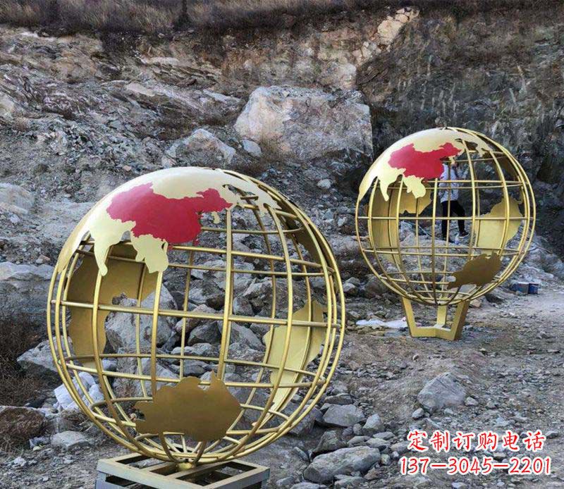 河南不锈钢制作的地球雕塑