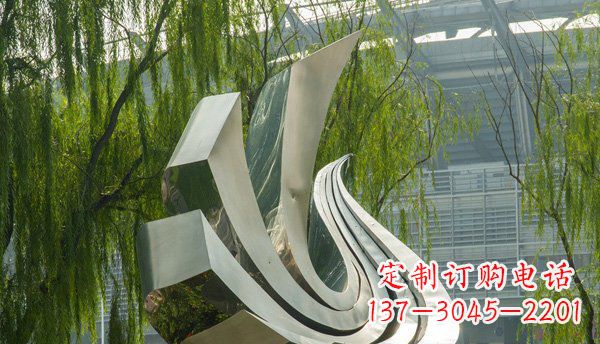 河南不锈钢抽象动物鸽子雕塑