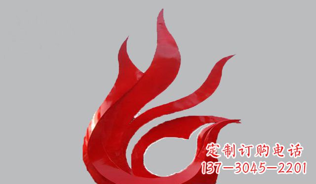 河南不锈钢凤凰雕塑——传承古代文化之美