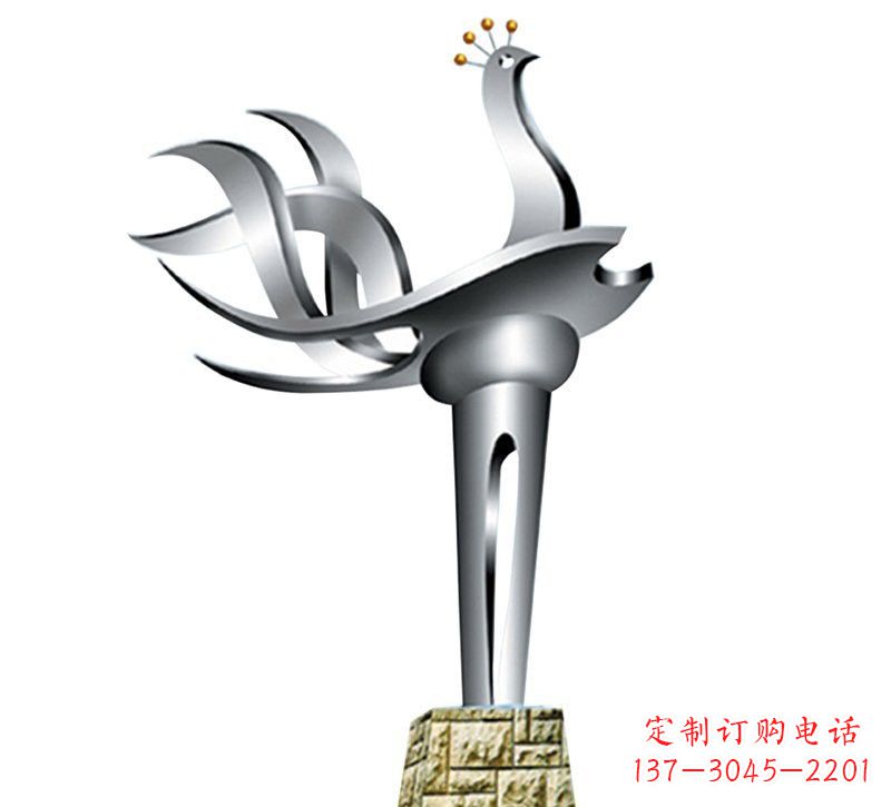 河南不锈钢抽象凤凰设计图