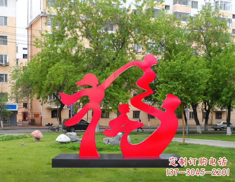 河南不锈钢福字雕塑