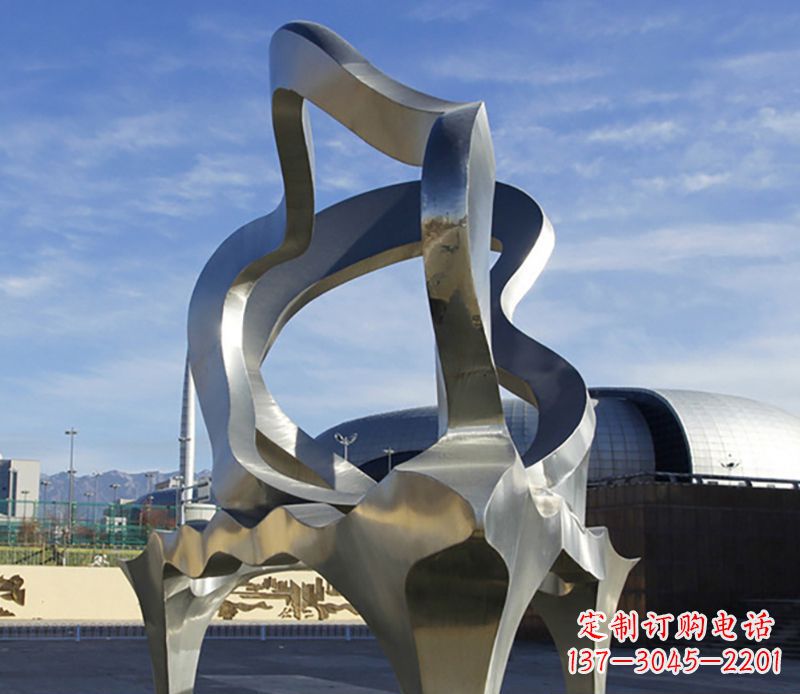 河南不锈钢抽象钢琴雕塑 (2)