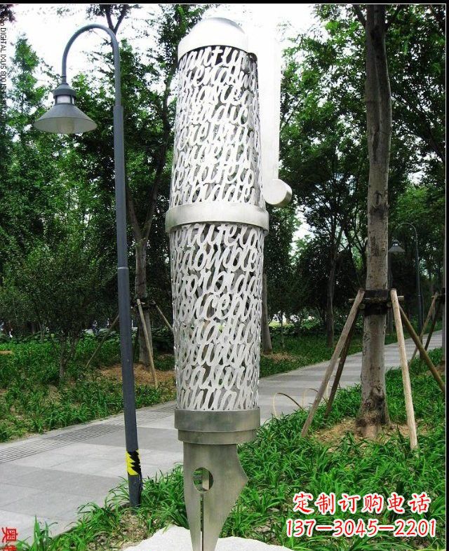 河南不锈钢抽象钢笔雕塑222