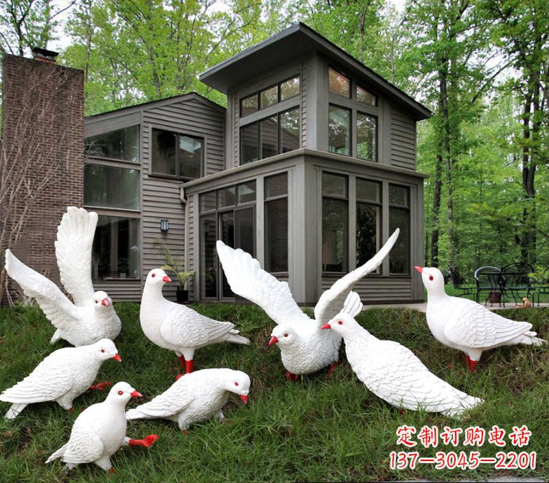 河南不锈钢抽象鸽子雕塑