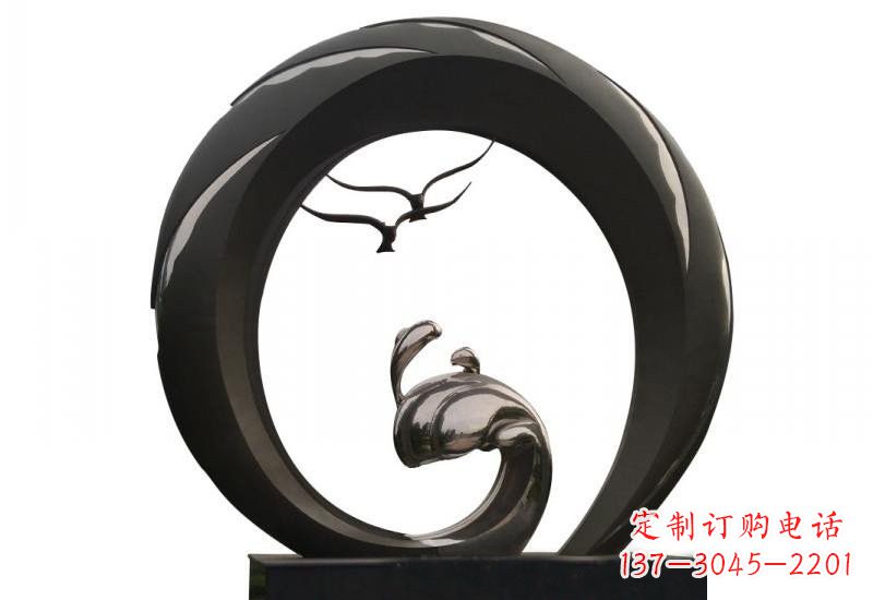 河南不锈钢海鸥雕塑海洋之韵