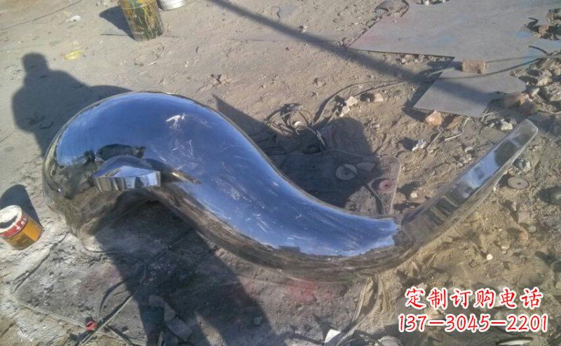 河南不锈钢海豚雕塑展示优雅美丽