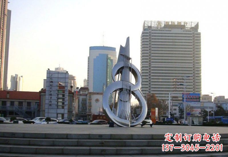 河南不锈钢吉他雕塑