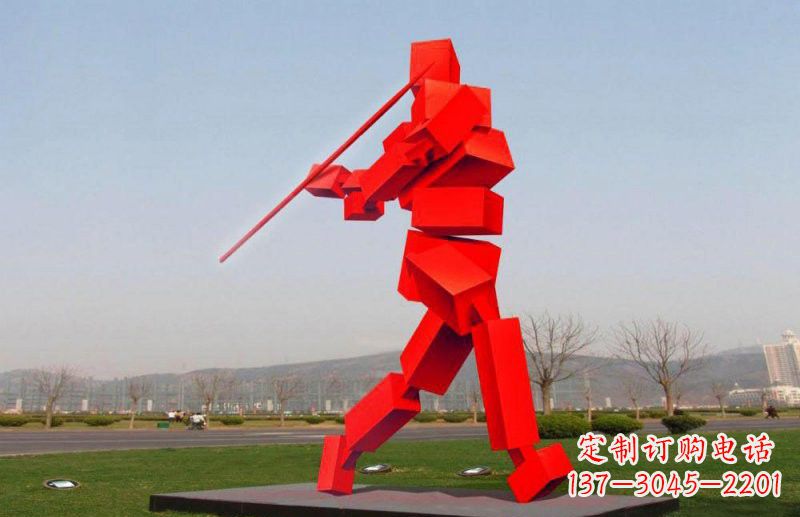 河南不锈钢标枪雕塑