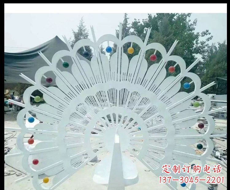 河南精美不锈钢孔雀雕塑