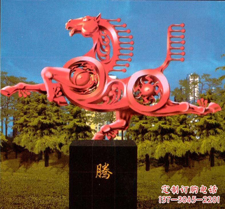 河南精美不锈钢马雕塑
