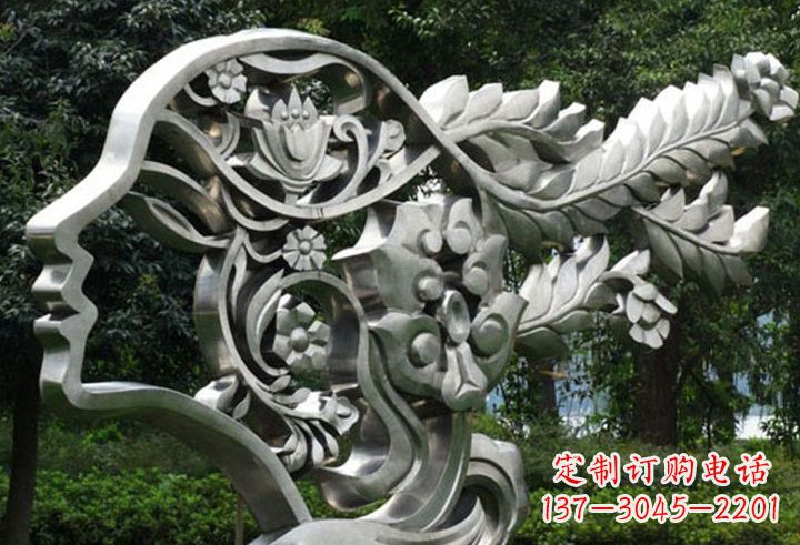 河南不锈钢美女雕塑一种流行的艺术形式