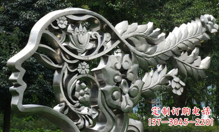河南不锈钢头像雕塑——精美绝伦