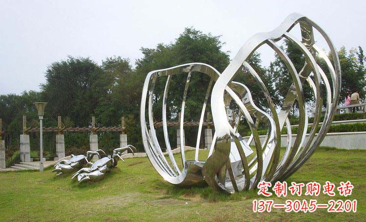 河南不锈钢贝壳雕塑的美