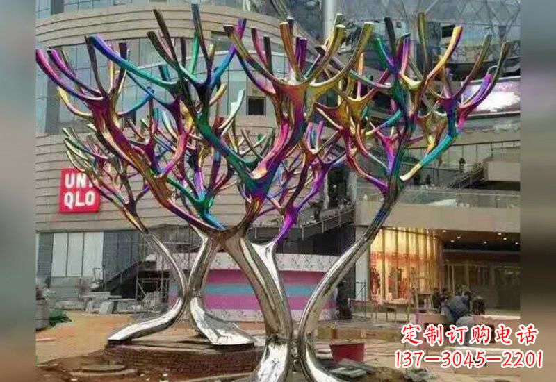 河南不锈钢树枝雕塑自然的美丽