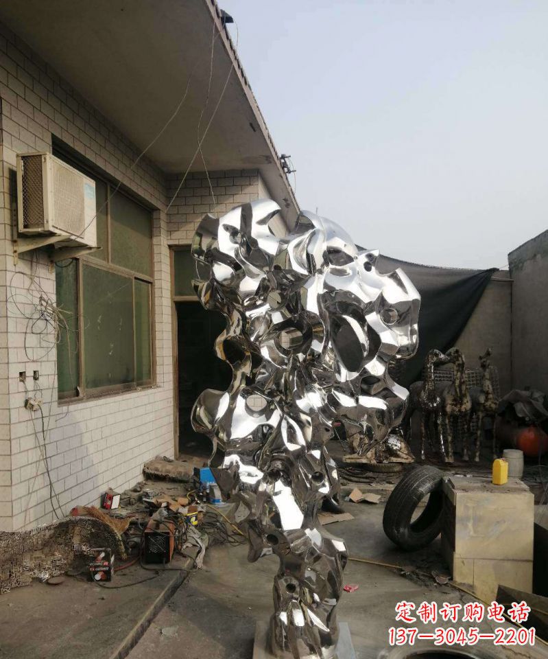 河南太湖石雕塑不锈钢的艺术精品