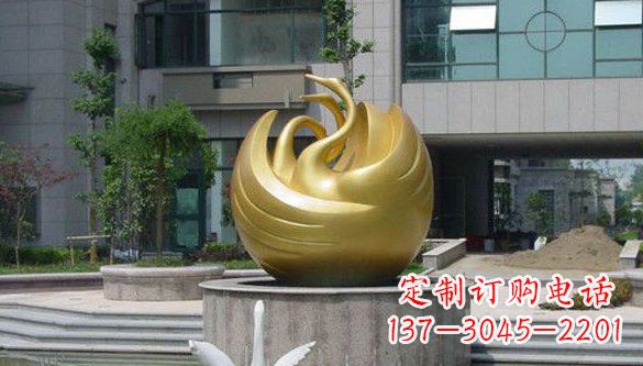 河南不锈钢天鹅雕塑