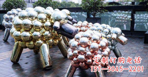河南不锈钢羊雕塑艺术与美感相结合