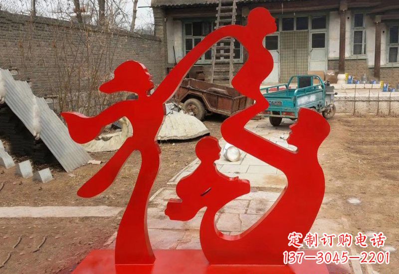河南不锈钢福字雕塑给家庭带来更多福气